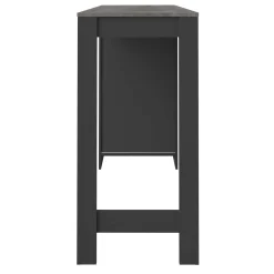 Temahome Bartable Aravis 115x50 mit Stauraum - Schwarz/Beton
