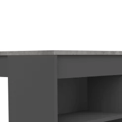 Temahome Bartable Aravis 115x50 mit Stauraum - Schwarz/Beton