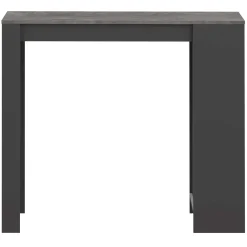 Temahome Bartable Aravis 115x50 mit Stauraum - Schwarz/Beton