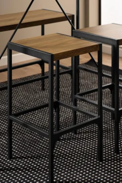 Emob Bartisch-Set Bahamas | Bartisch, Bank und zwei Barhocker | Oak Design
