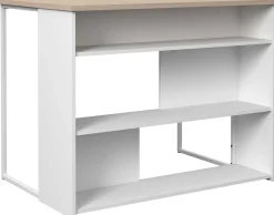 Bartisch und Kücheninsel Slam 116cm - Eiche/Weiß