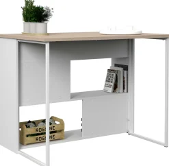 Bartisch und Kücheninsel Slam 116cm - Eiche/Weiß