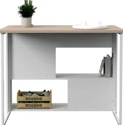 Bartisch und Kücheninsel Slam 116cm - Eiche/Weiß