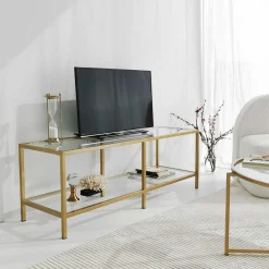 Basic T TV-Ständer | METALLRAHMEN | Gold