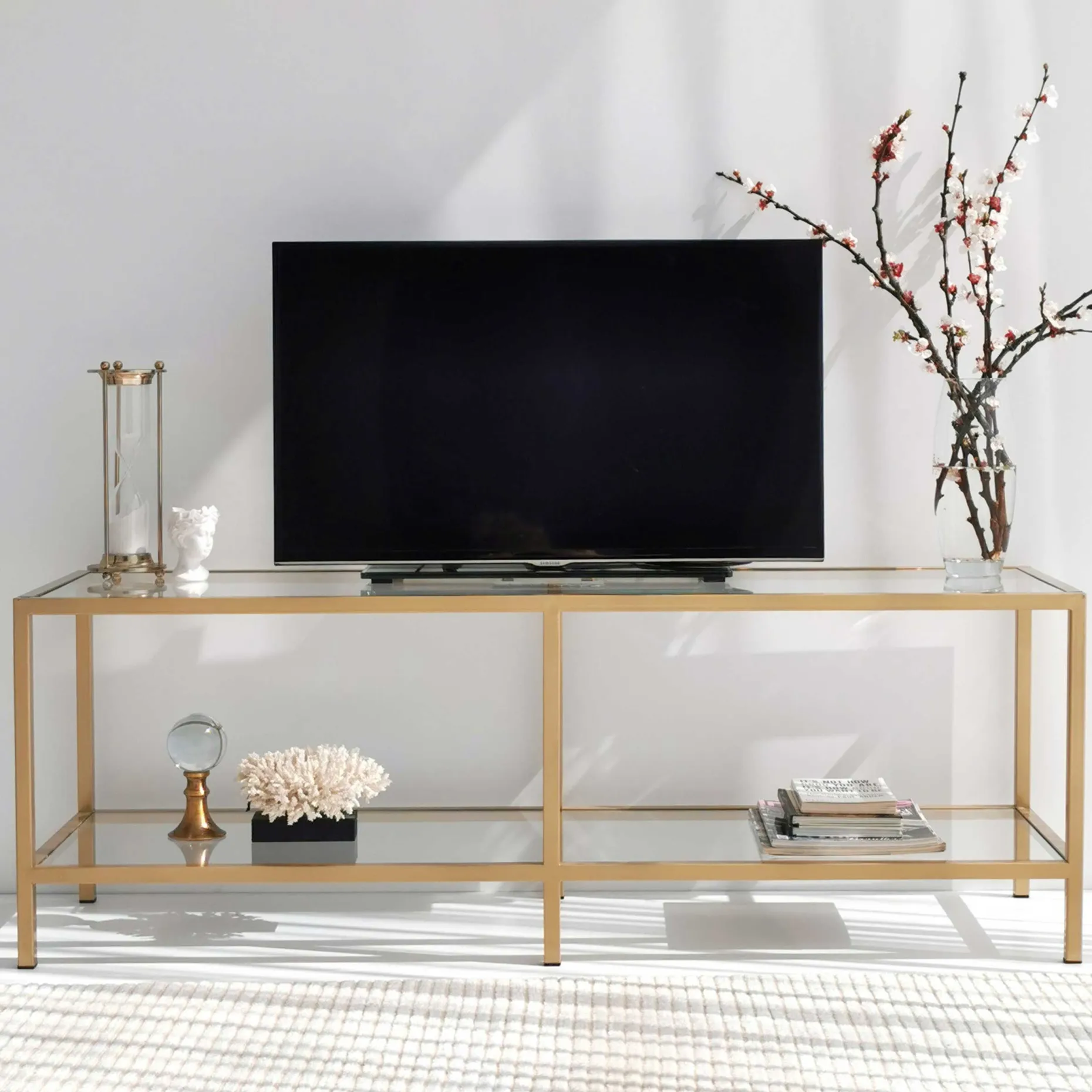 Basic T TV-Ständer | METALLRAHMEN | Gold