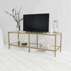 Basic T TV-Ständer | METALLRAHMEN | Gold