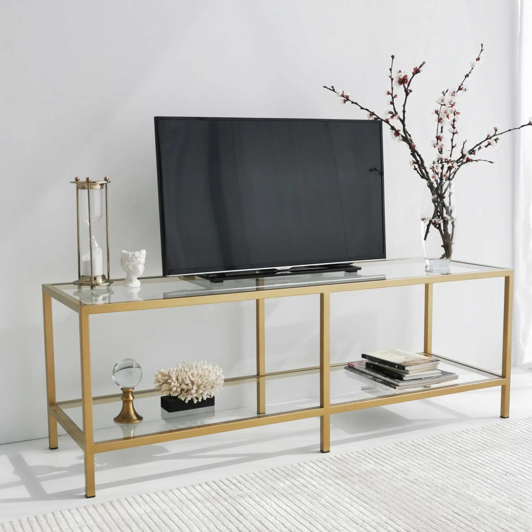 Basic T TV-Ständer | METALLRAHMEN | Gold