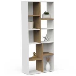 Bücherregal Access | 77,9 x 36 x 182,8 cm | Weiß