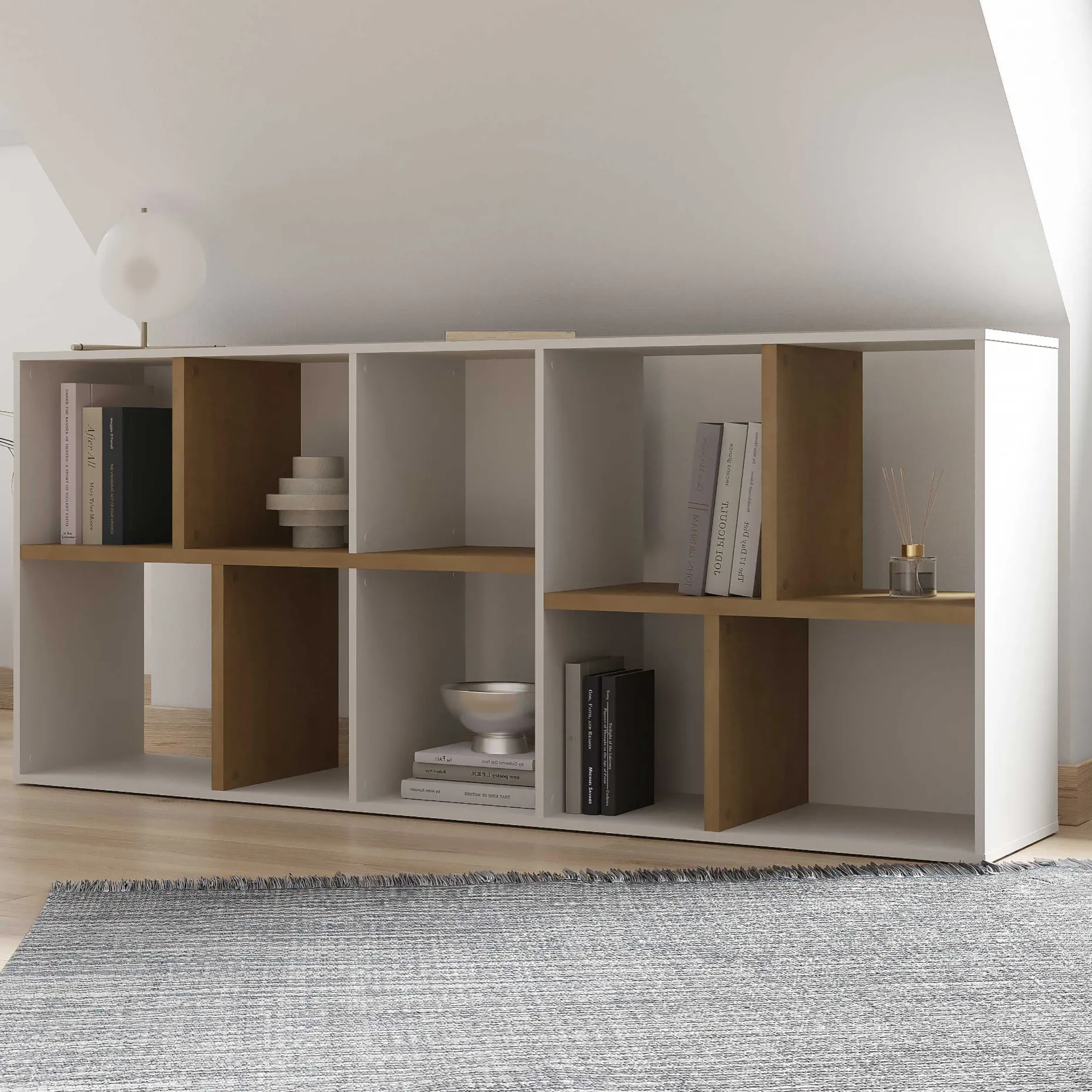 Bücherregal Access | 77,9 x 36 x 182,8 cm | Weiß