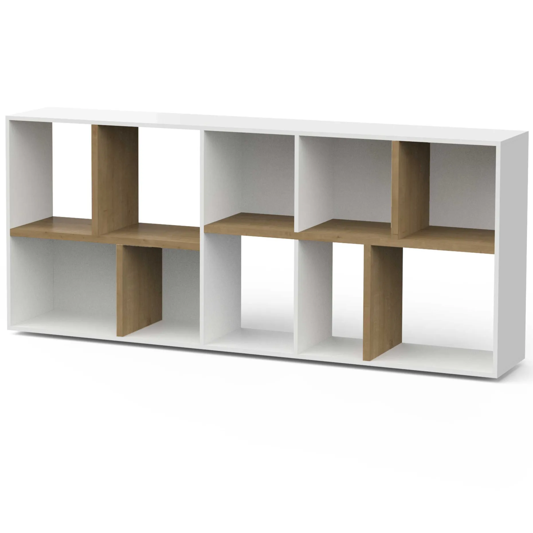 Bücherregal Access | 77,9 x 36 x 182,8 cm | Weiß