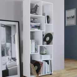 Bücherregal Azira 164 cm 8 offene Fächer-weiß
