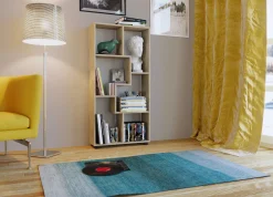 Bücherregal Azira 116 cm 6 offene Fächer-Sonoma Eiche