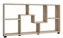 Bücherregal Azira 116 cm 6 offene Fächer-Sonoma Eiche