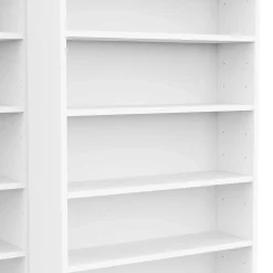 Bücherregal Bento - 117x44x179cm - mit Schiebeelement - weiß
