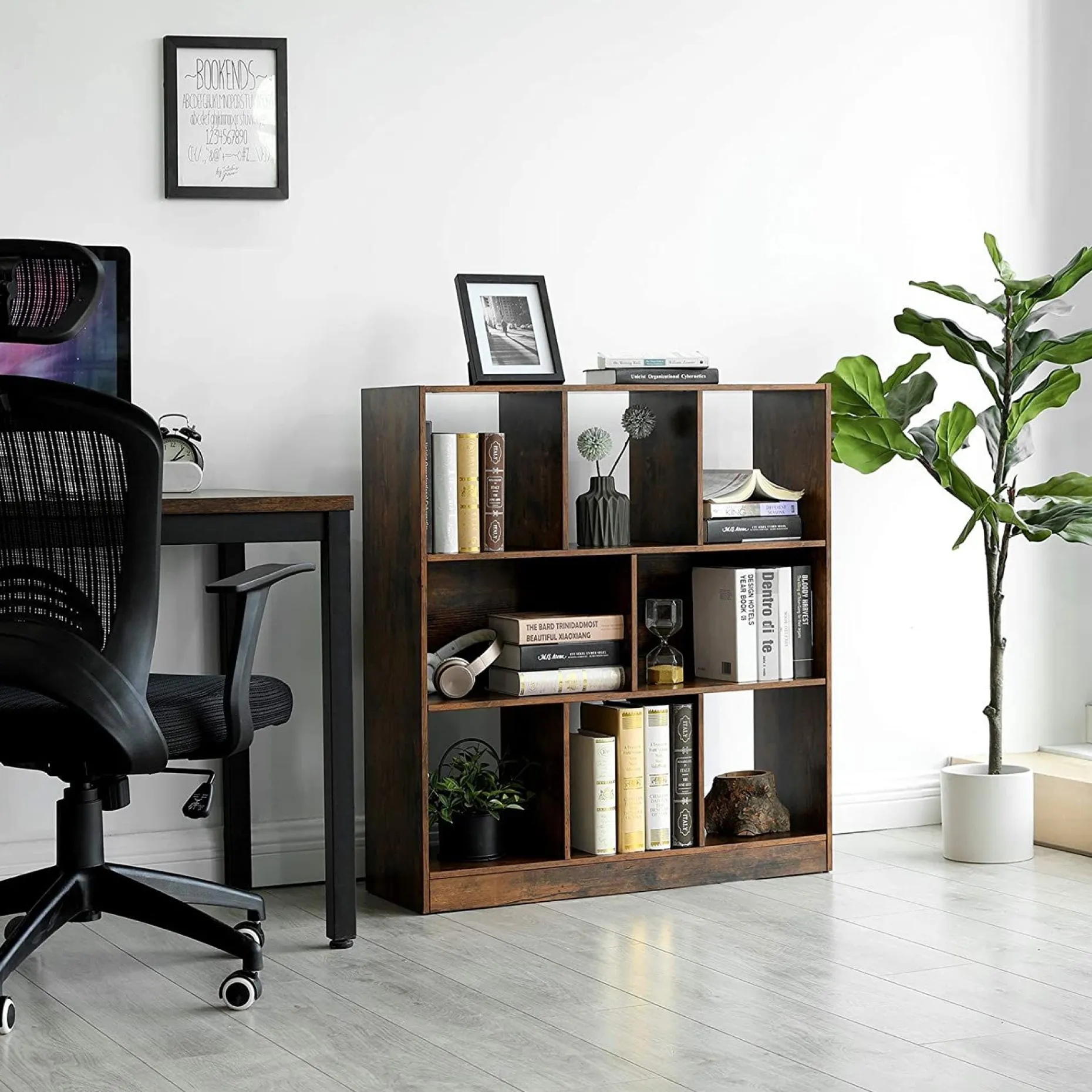 Bücherregal Free industrial - braun
