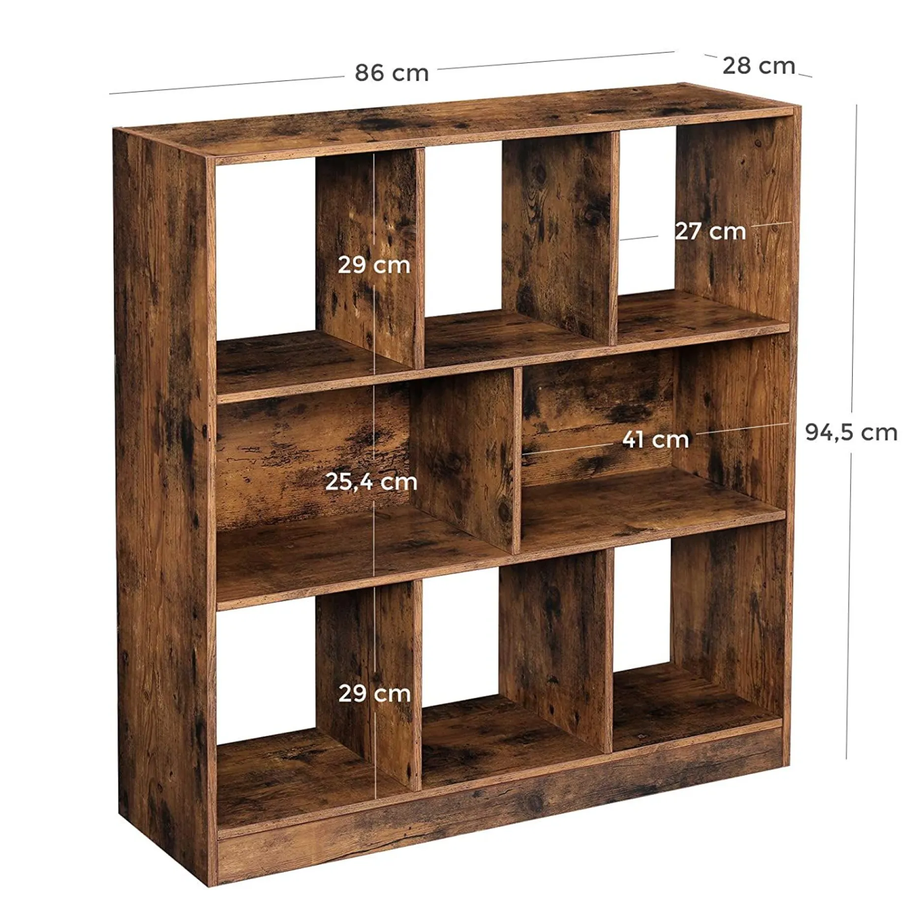 Bücherregal Free industrial - braun