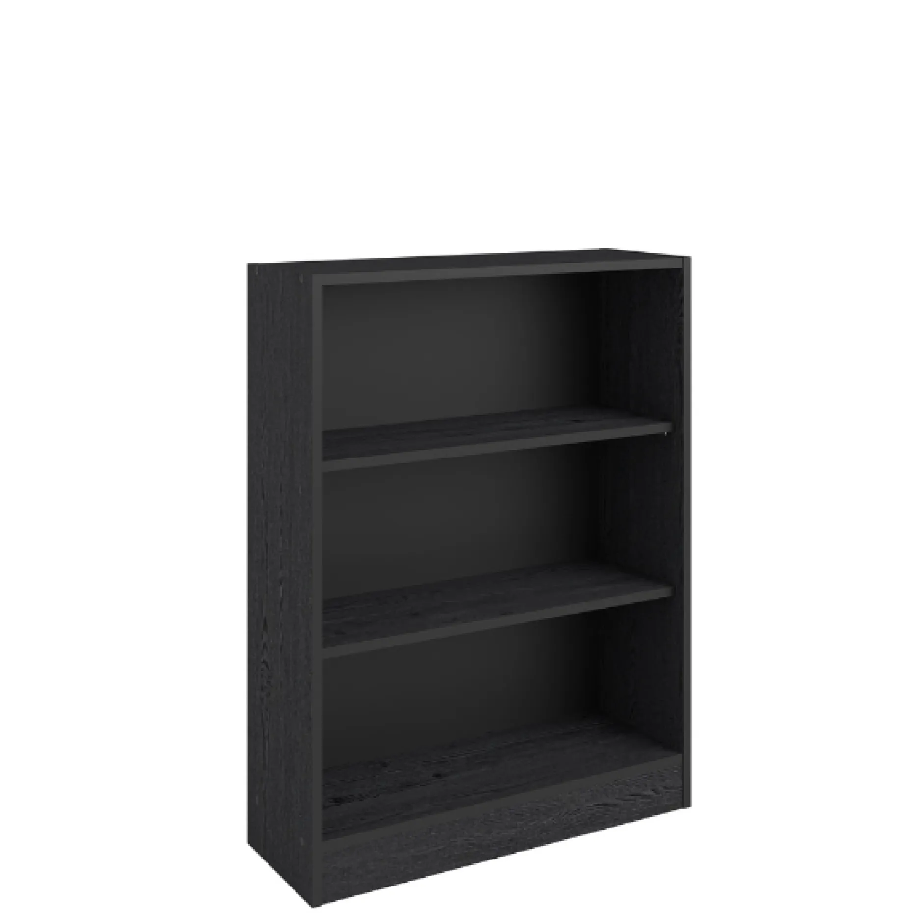 Bücherregal Hobby 104 cm-2 Fachböden-schwarz