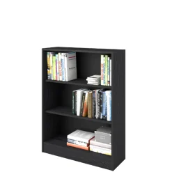 Bücherregal Hobby 104 cm-2 Fachböden-schwarz
