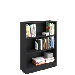 Bücherregal Hobby 104 cm-2 Fachböden-schwarz
