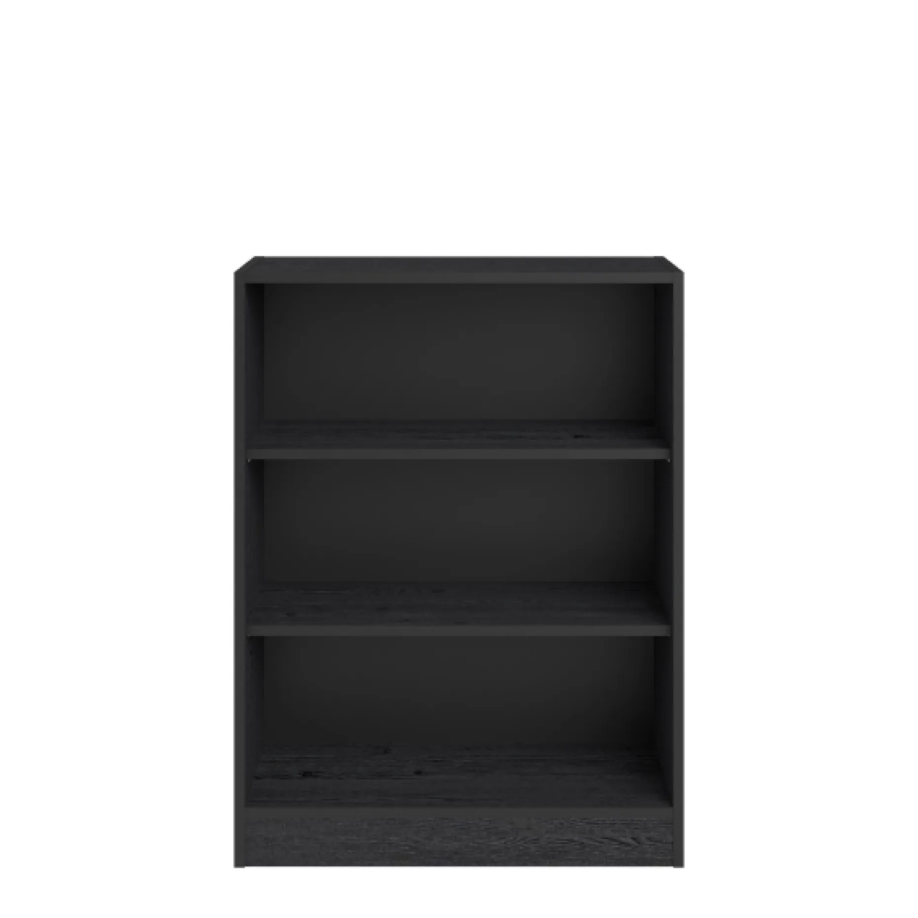 Bücherregal Hobby 104 cm-2 Fachböden-schwarz