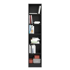 Bücherregal Hobby Länge 41 cm-5 Fachböden-schwarz