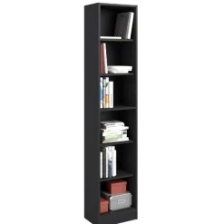 Bücherregal Hobby Länge 41 cm-5 Fachböden-schwarz