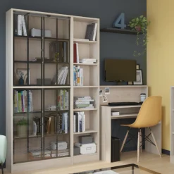 Bücherregal Hobby Länge 41 cm-5 Fachböden Eiche