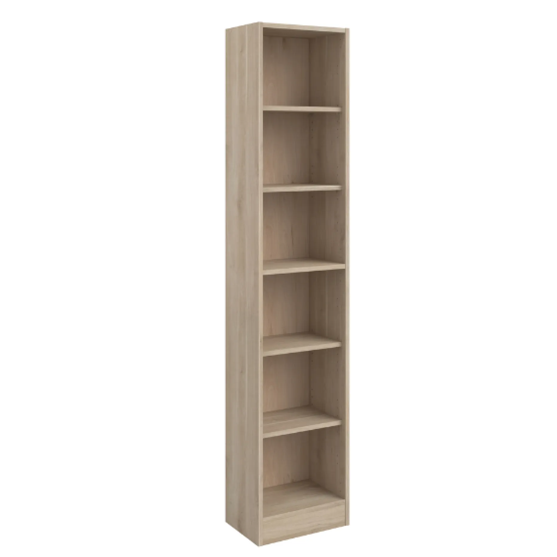 Bücherregal Hobby Länge 41 cm-5 Fachböden Eiche