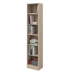 Bücherregal Hobby Länge 41 cm-5 Fachböden Eiche