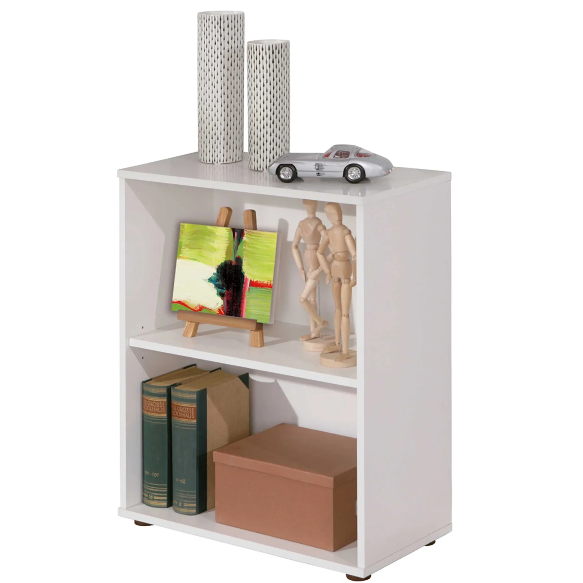 Bücherregal Parini 2 Fächer - weiß