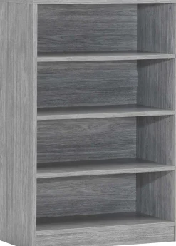 Bücherregal Spacio 72cm mit 3 Fachböden - Eiche grau