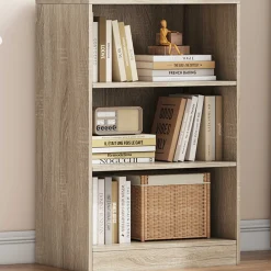 Bücherregal Stacy 55 cm 2 Fachböden-sonoma Eiche