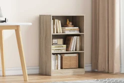 Bücherregal Stacy 55 cm 2 Fachböden-sonoma Eiche