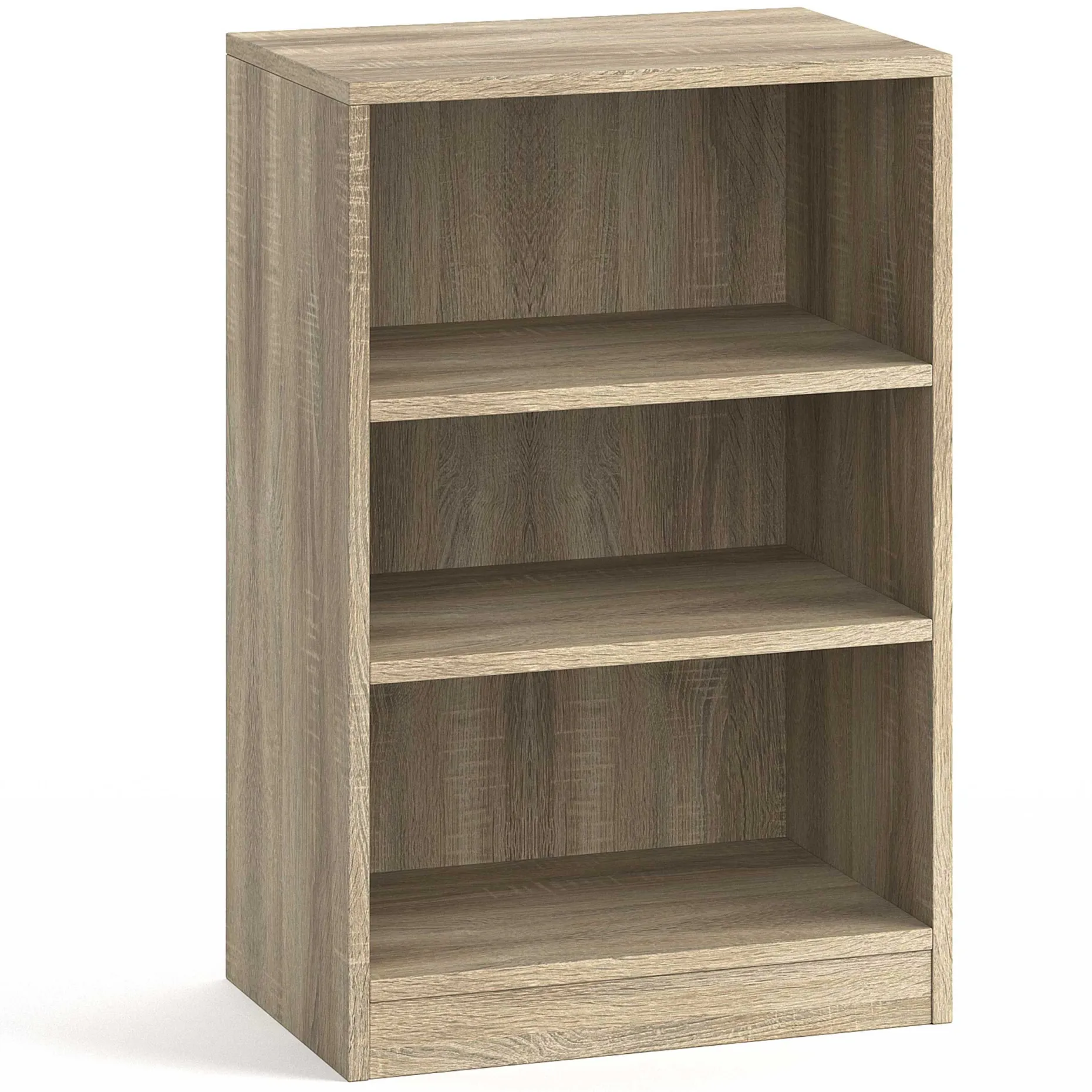 Bücherregal Stacy 55 cm 2 Fachböden-sonoma Eiche
