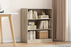 Bücherregal Stacy 72 cm 2 Fachböden-sonoma Eiche
