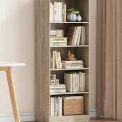 Bücherregal Stacy 55 cm 4 Fachböden-sonoma Eiche