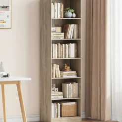 Bücherregal Stacy 55 cm 5 Fachböden-sonoma Eiche