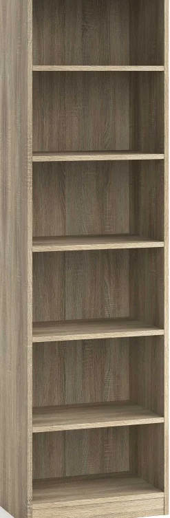 Bücherregal Stacy 55 cm 5 Fachböden-sonoma Eiche