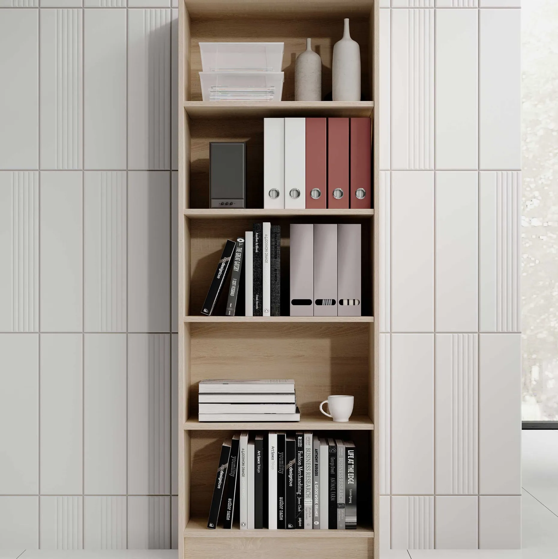 Bücherregal Viviane 60x172cm - Eiche