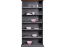 Bücherregal Westerland | 90 x 38,1 x 190 cm | Farbe: Dunkelgrau