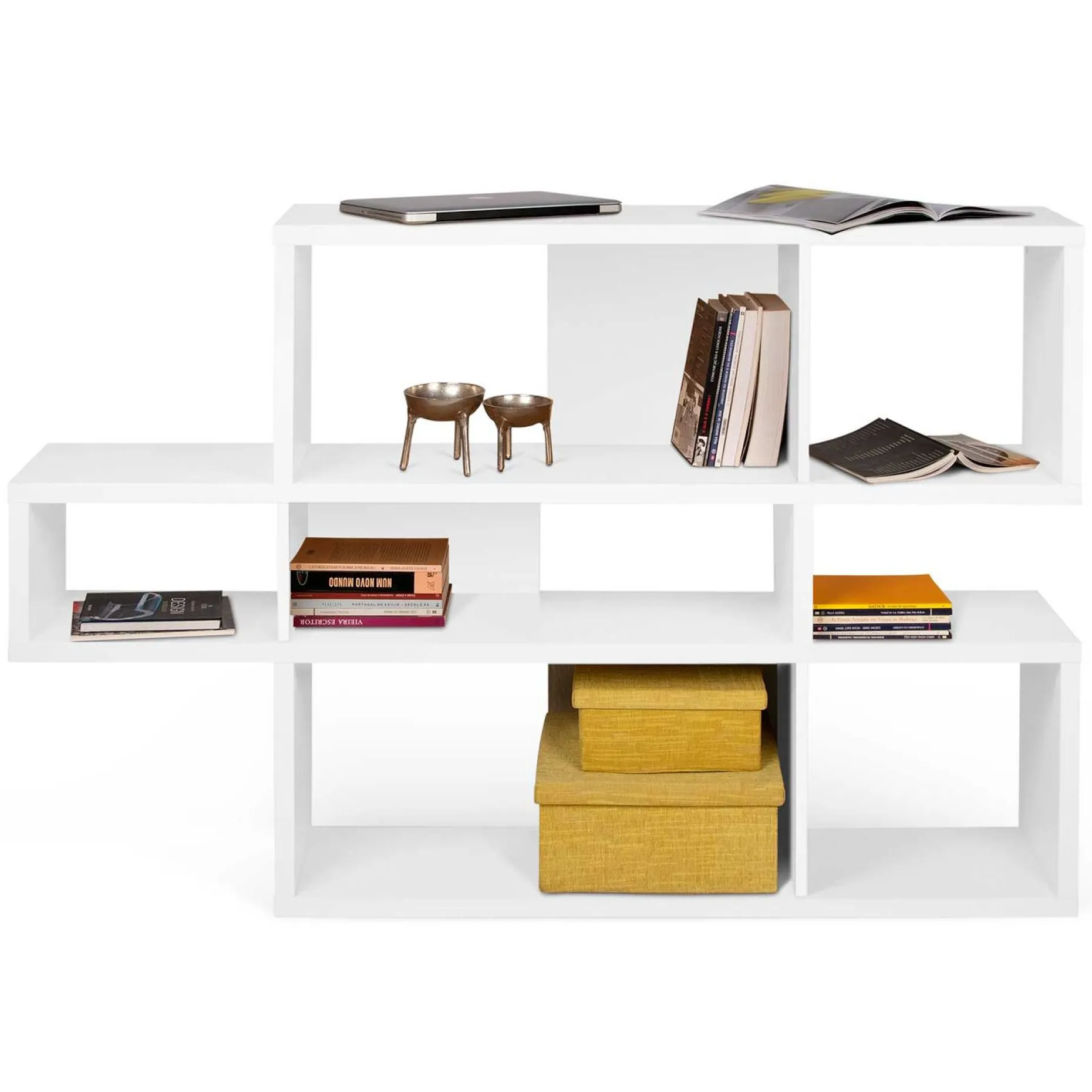 Bücherschrank Lisbon 1 - weiß