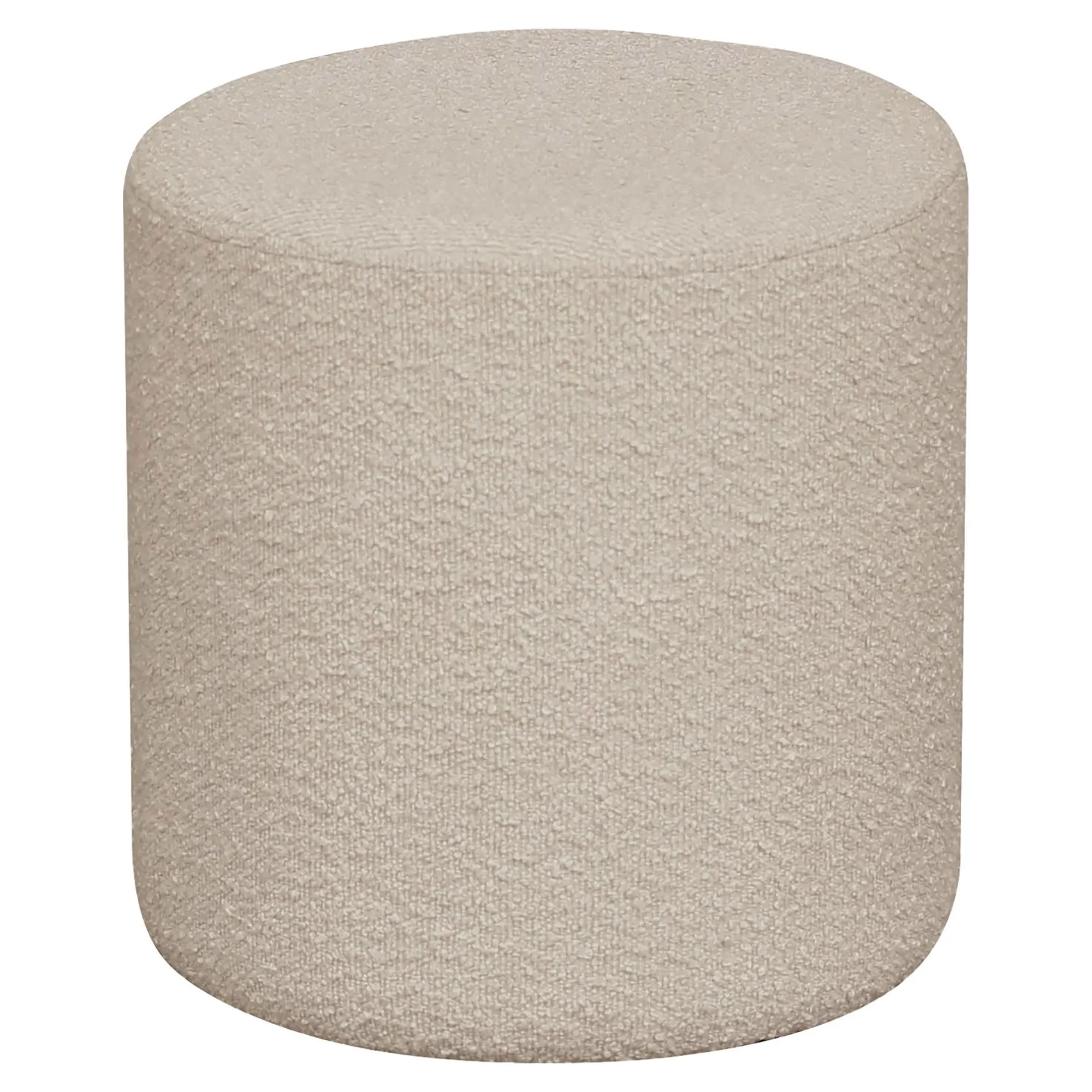 House Nordic Bouclé Pouf: Ø34x36 cm