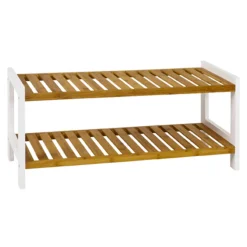 Beistellregal Bethany - 70x26x34 cm - Bambus/MDF