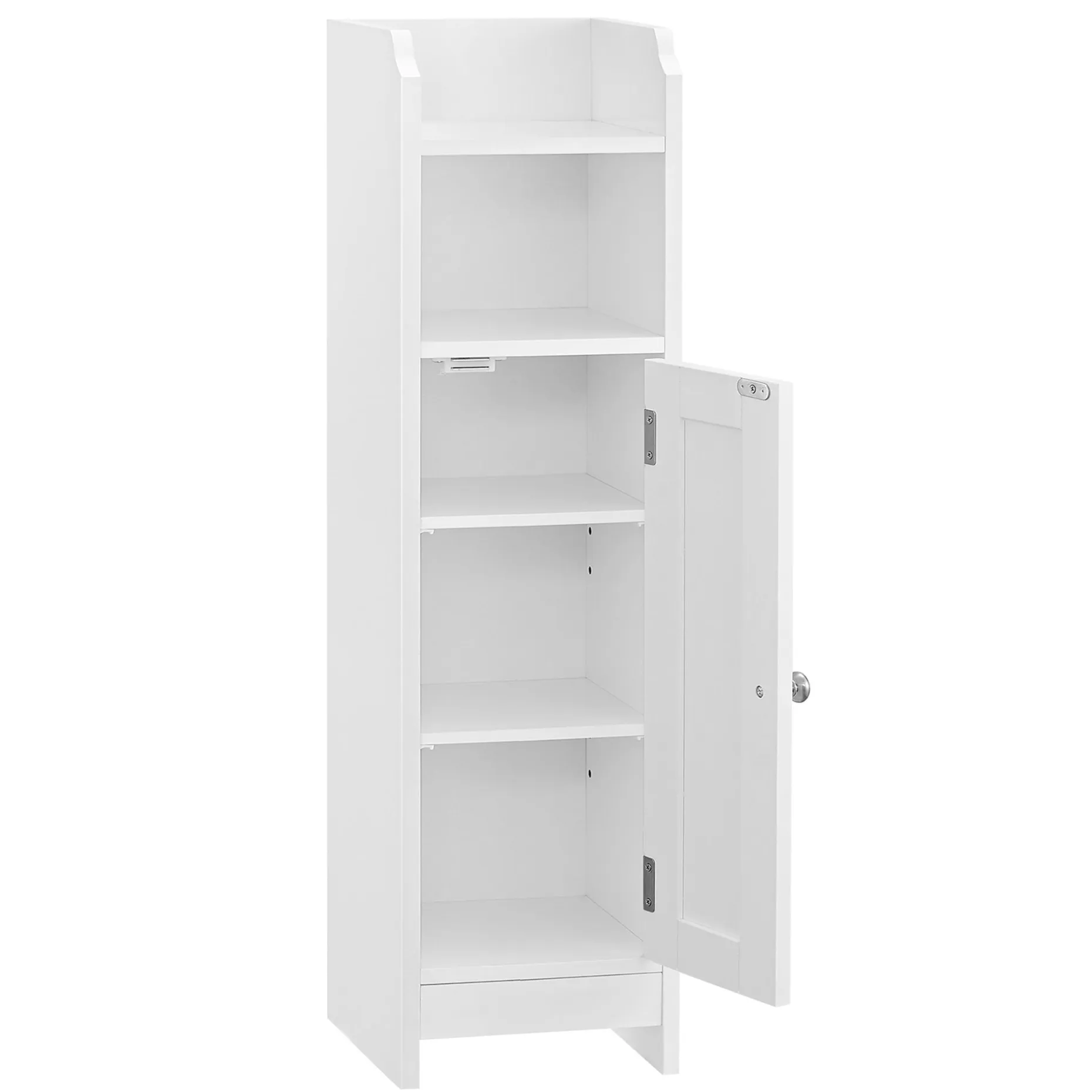 Beistellschrank Maddy | 18 x 20 x 80 cm | Weiß