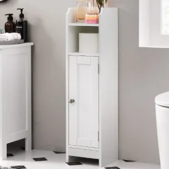 Beistellschrank Maddy | 18 x 20 x 80 cm | Weiß