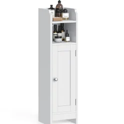 Beistellschrank Maddy | 18 x 20 x 80 cm | Weiß