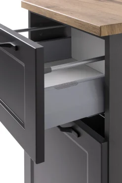 Beistellschrank Meran | 40 x 35 x 79 cm | Grau