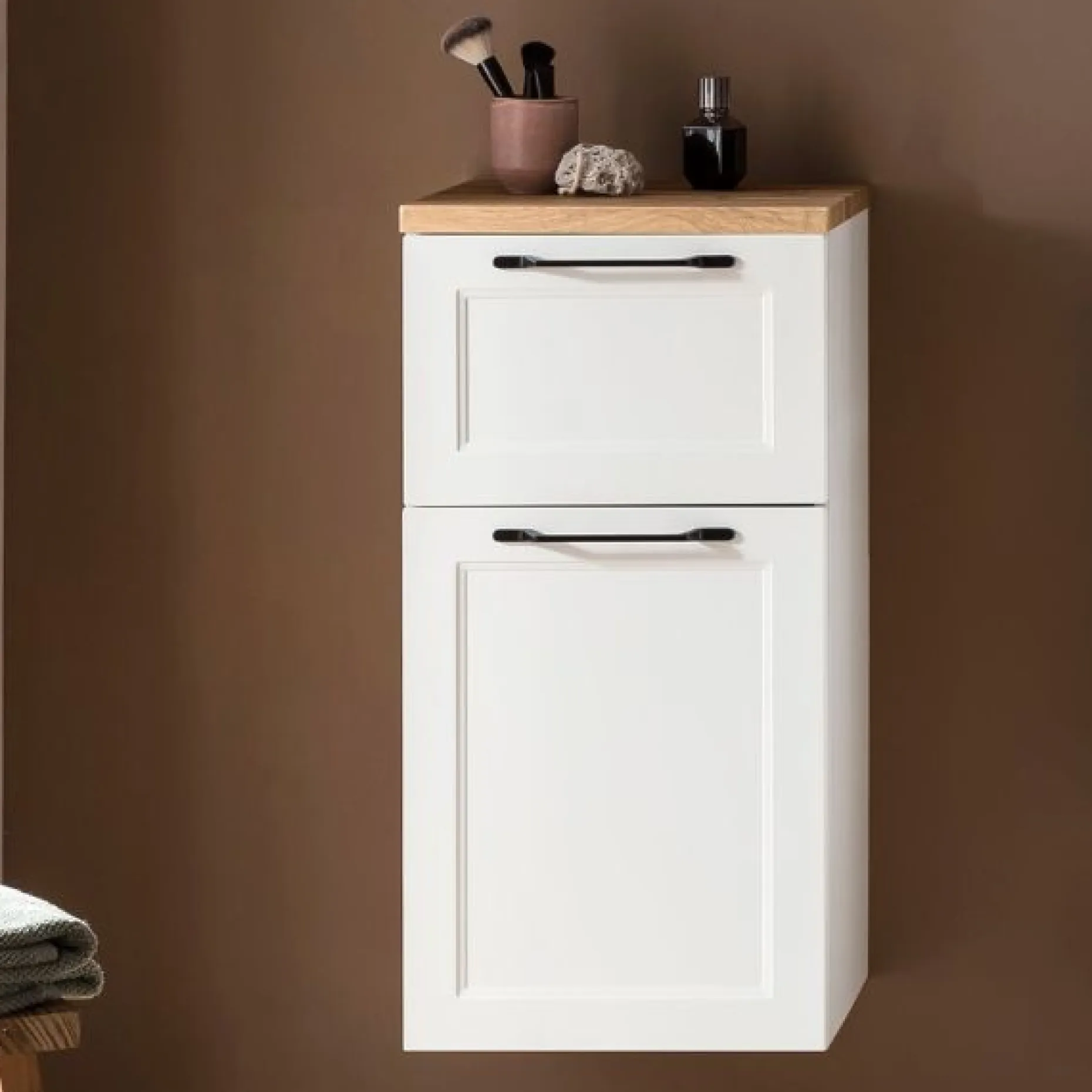 Beistellschrank Meran | 40 x 35 x 79 cm | Weiß
