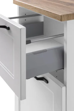 Beistellschrank Meran | 40 x 35 x 79 cm | Weiß