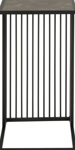 Emob Beistelltisch aus em Marmor, Drahtgestell, 35x43x63 cm